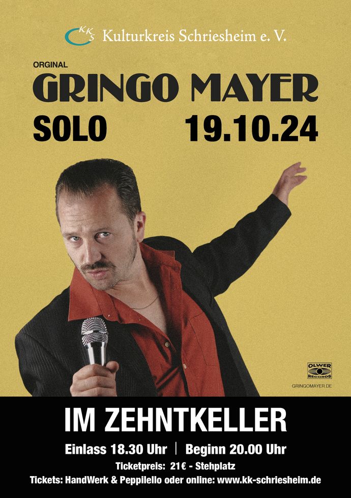 Gringo Mayer Solo - Plakat